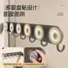 Colgador de gancho de doble capa sin perforaciones para puerta con ventosa para dormitorio y baño, herramienta de almacenamiento de alta capacidad de carga, estante de almacenamiento creativo