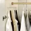 Ganchos de trilho deslizante, ganchos de parede sem furos para guarda-roupas, ganchos de tira longa, prateleiras de armazenamento, adequados para banheiros e dormitórios estudantis, ganchos adesivos