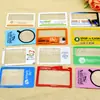 Lupa de PVC Serigrafada Lupa de Cartão de Visita 3 Vezes Personalizada 85*55mm Lupa de Cartão Logo Impresso