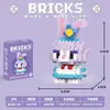 Nuevos Bloques de Construcción de Dibujos Animados Transfronterizos, Bloques de Ensamblaje de Micropartículas, Juguetes para Niños, Juguetes de Caja Sorpresa de Puesto Callejero, Regalos