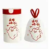 Bolsa de basura con cordón y estampado de conejo de dibujos animados, resistente al desgarro, portátil, para cocina del hogar, a prueba de fugas, bolsa de plástico grande, en stock