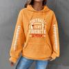 2024 Comercio Exterior Transfronterizo Nueva Estación Independiente Transfronteriza Letra Estampada Top Sudadera con Capucha para Mujer Waffe