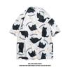 Camisa de moda de verano para niños, estilo Harajuku, con cuello cuadrado, elegante y popular para jóvenes.