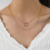 Collar con colgante de sol y cadena exquisita para mujer, estilo de viaje sencillo, estilo transfronterizo europeo y americano