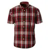 Camisa Casual Simple de Manga Corta para Hombre Europea y Americana Transfronteriza Costura a Rayas Impresión Digital 3D Cuello Camisero Todo Fósforo