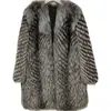 Jaqueta Feminina de Pele Sintética de Raposa Nova para Outono e Inverno, Casaco de Couro Sintético Estilo Coreano Slim Fit, Fashionável, Quente, Casual