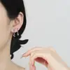 Pendientes de plata 925 de luna y rayo, pendientes de lujo ligero de alta gama para mujer, pendientes colgantes de circonita brillante estilo Ins, joyería transfronteriza