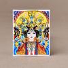 Thangka Dourado Colorido Pintura do Quinto Mestre Farmacêutico Zakiram Vida Transitória e Presente Tara Verde Buda Natalino Thangka Substituível