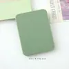 Espejo Portátil Personalizado Color Macarrón, Mini Espejo Plegable y Set de Peine, Espejo de Maquillaje Girly para Viajes y Exteriores