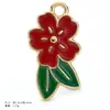 Acessórios de joias DIY esmaltados vermelhos mais vendidos no exterior: pulseiras, brincos, chaveiros e pingentes. Vendas diretas da fábrica e atacado