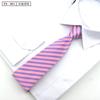 Corbata de vestir a rayas para hombre, de 8 cm, fácil de poner y quitar, para entrevistas de trabajo coreanas, profesional, con cremallera.