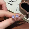 Aretes de Zirconia Siete Colores Corte Fuegos Artificiales Brillantes Modelo Nuevo 2026 Estilo Exquisito de Lujo Ligero Diseño de Nicho Accesorios para Aretes Personalización