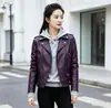 Fornecimento Transfronteiriço 2026 Jaquetas de Couro para Mulheres Comércio Exterior Atacado Jaquetas Biker Slim Fit Estilo Coreano para Mulheres Roupas de Exterior Plus Size para Mulheres
