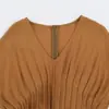 Vestido largo elegante de moda 2026 estilo europeo y americano transfronterizo Ins Amazon para mujer al por mayor de oficina con diseño de cuello en V