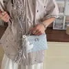 Bolso Caja de Lunares Estilo Coreano para Mujer, Exquisito y de Alta Gama, Bolso Versátil de Hombro y Cruzado, Adecuado para Viajar al Trabajo, Bolso Cuadrado Pequeño Casual
