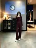 Conjunto Deportivo Estilo Coreano para Mujer Otoño/Invierno 2026 Nuevo Sudadera con Capucha y Cremallera con Parches de Encaje Pantalones de Pierna Ancha Conjunto de Dos Piezas