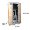 Sala de Sauna Modelo Novo Personalizada, Sala de Suor Estilo Coreano, Caixa de Sauna Móvel para Uso Doméstico, Sala de Sauna Dupla de Ferro e Madeira de Cedro para Exportação