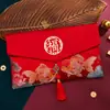 Envelope Vermelho de Ano Novo, Envelope Vermelho de Alto Padrão com Peixe Koi de Dez Mil Yuan, Novo Envelope Vermelho de 2026, Saco da Sorte de Ano Novo para Idosos