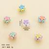 Accesorios de joyería de bricolaje de aleación Yiwu, accesorios de cuentas, colgante de flor de cerezo con estrella de cinco puntas, collar y pulsera, accesorios
