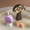 Molde de Vela de Cogumelo de Resina Grande, Médio e Pequeno Gotas de Cristal DIY Estéreo Páscoa Ornamentos de Gesso Cogumelo