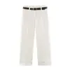 Comercio Exterior 2026 Verano Nuevo Estilo Europeo y Americano Moda Femenina Casual Holgados Pantalones de Color Sólido con Cinturón 1478534