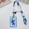 Lanyard Largo Lilo & Stitch Funda Protectora para Tarjeta de Autobús Tarjeta de Comida Estudiantil Control de Acceso al Campus Funda Protectora para Documentos