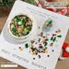 Serie navideña lentejuelas adornos para uñas en caja copo de nieve estrella de cinco puntas estrella de cuatro puntas color exquisito decoración de uñas al por mayor