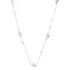 Collar de Plata de Ley S925 con Diamante Burbuja, Moderno y Elegante, Colgante Redondo para Uso Diario, Gama Alta, Refinado, Accesorio Simple