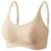 Nueva Base Líquida Invisible Sin Costuras Ropa Interior para Mujer Sin Aro de Acero Invisible Pecho Grande Pequeño Delgado Push-up Copa Fija Sujetador