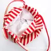Suministro de Fabricantes Bolsas de Compras de Lona de Algodón Suave y Portátiles de Moda con Forma de Raya en Stock para Venta al por Mayor