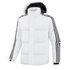 [M-8XL] Talla Grande Cardigan de Algodón con Tres Rayas para Hombre Chaqueta de Algodón con Capucha Ropa Exterior Casual de Algodón para el Invierno Heattech