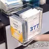 Caixa de Armazenamento para Máscaras Faciais, Caixa com Compartimentos de Acrílico para Cosméticos, Suporte Transparente de Grande Capacidade para Mesa de Maquiagem, Armazenamento de Produtos para Cuidados com a Pele