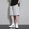 Novos Shorts Esportivos de Corrida de Verão para Estudantes Homens, Calças de Seda Gelada Estilo Ins, Shorts de Cinco Pontos Soltos de Secagem Rápida