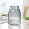 Vaso de Vidrio Transparente de Arce de Lujo Ligero al por Mayor Adornos Florales para Sala de Estar con Flores Secas Adornos Creativos Simples