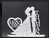 Personalización de regalo de boda novio novia beso pastel inserción de tarjeta letra inglesa inserción de tarjeta de pastel