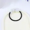 Diadema de cristal versátil estilo coreano diadema diadema cuerda para el pelo de temperamento flor de pelo anillo de cuero banda de goma de alta elasticidad cuerda para el pelo tocado