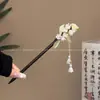 Novo Grampo de Cabelo Estilo Chinês para Mulheres 2026 Novo Modelo High-End Hanfu Cheongsam Grampo de Cabelo Grampo de Ébano Preto Acessório de Cabelo