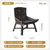 Mesa de comedor nórdica de madera maciza, moderna, sencilla, negra, larga, con silla, para uso doméstico, pequeño apartamento, hotel, restaurante.