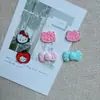 Dopamina Lunares Lazo Color Macarrón Gato Kt Accesorios para Joyería DIY Funda para Teléfono Celular Agujero Zapato Pasador Material
