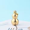 Accesorios de calabaza de cobre al por mayor, llavero de calabaza pequeña sólida para un solo automóvil, artesanía cepillada, llavero hecho a mano de cobre puro