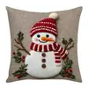 Capas de Almofada Personalizadas de Natal com Padrões Tridimensionais de Alta Qualidade de Boneco de Neve, Papai Noel, Árvore de Natal e Rena Atacado