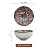 Tigela Doméstica Cor Esmalte Porcelana Mesa Cerâmica Japonesa Tigela de Arroz 2025 Nova Tigela de Arroz de Aparência Elegante Tigela Pequena para Comer