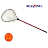 Rede de Pesca Personalizada com Cabo Retrátil, Rede de Pouso Leve de Liga de Alumínio com Silicone, Equipamento de Pesca Leve e Portátil para Pesca com Isca
