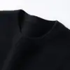 26 Nuevo Suéter de Cachemira para Hombre Otoño/Invierno, Cuello Redondo, Cálido, Color Sólido, Tejido de Manga Larga, Suéter Básico Casual de Negocios