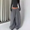 Comércio Transfronteiriço Esportivo Retrô Slim-Fit Strass Street Dance Perna Larga Versátil Estilo Americano Comprimento Total Calças Largas Hip-Hop Calças de Jazz