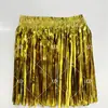 Atrezo para Escenario Vestido de Danza Hawaiana Falda de Hierba de Seda de Lluvia Ropa para Actuación del Día del Niño Falda Decorativa de Seda de Lluvia de Colores