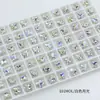 Dongzhou Diamante de Diamantes para Uñas Cruzados de 8 mm Joyería de Aretes DIY Diamante con Forma Especial Diamante de Fondo Puntiagudo Diamante Brillante Decoración Versátil para Uñas Diamante