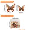 PY3045 Nuevas pegatinas decorativas creativas de mariposa navideña 3D para fondo de vacaciones, pegatinas de pared de PVC