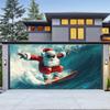 Fondo de Tela Transfronterizo Nuevo de Navidad para Puerta de Garaje Decoración de Fiesta Navideña Árbol de Navidad Fondo de Amazon Tela Colgante en