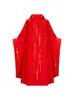 Robe Retro de Cuello Alto con Estampado de Cruz y Mangas Murciélago para Fiesta de Halloween Disfraz de Performance Escénica Chaqueta Cos
